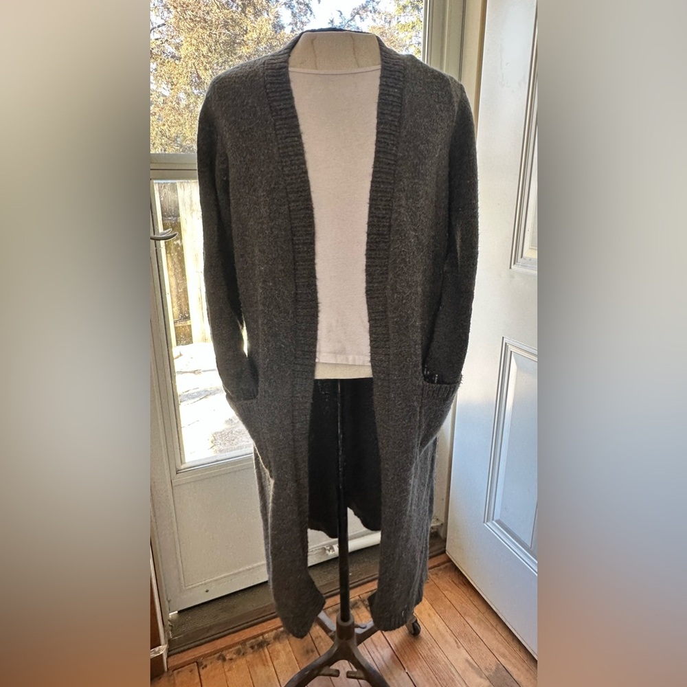 Torrid Grey Cardigan w Sequin Sleeves